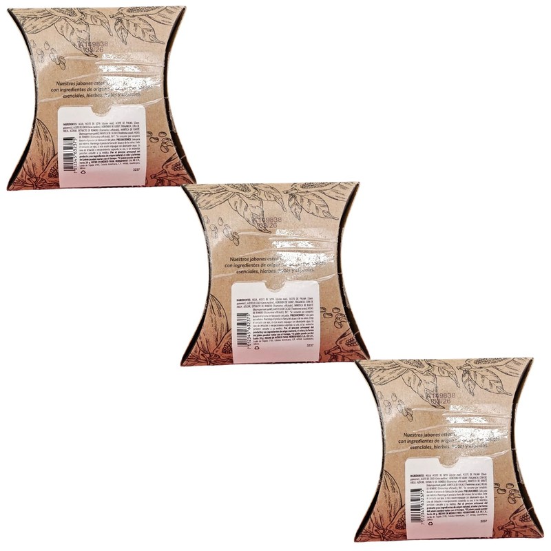 Jabon artesanal romero 100 gr, paquete de 3 piezas