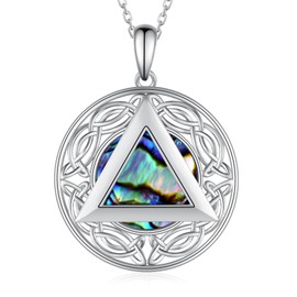 Peireara Sobriety Necklace for Women 925 Sterling Silver Alcoholics Anonymous Necklace Recovery Symbol Necklace Alcoholics Anonymous Jewelry Gifts for Women Men