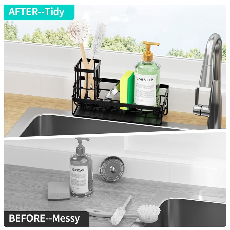 HapiRm Sponge Holder for Kitchen Sink - Sink Tidy Caddy