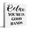 Nail Salon Desk Decor Wooden Box Sign, Nail Tech Artist