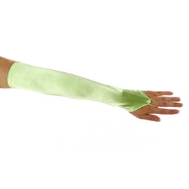 Dancing with the Moon Fingerless Satin Opera Length Glove in Assorted Colors Greatlookz Colors: Bright Spring Green