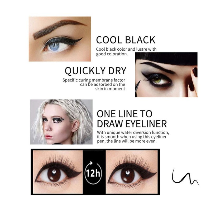 DNM Cat Eye Makeup Waterproof Neon Colorful Liquid Eyeliner Pen