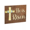 JennyGems Easter Decorations, He Is Risen Christian Sign, Religious Easter