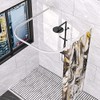 U Shaped Shower Curtain Rod, Adjustable Genuine 304 Stainless Bathroom