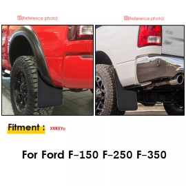XUKEY 4Pcs Wide Rally Mud Flaps Splash Guards Mudguards For Ford F150 F-150 F250
