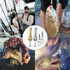 Realure 4 Pcs/2 Styles Metal Fish Lures with Trebles Hooks