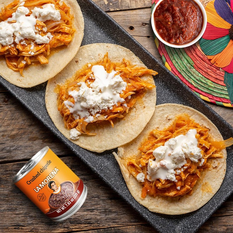 La Morena Crushed Chipotle peppers 7.9oz (SINGLE) (Packaging may vary)