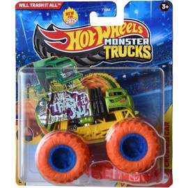 Hot Wheels Monster Trucks 2025 Maßstab 1:64 Metall Druckguss (Will Trash It All 1/12 Freestyle Wreckers)