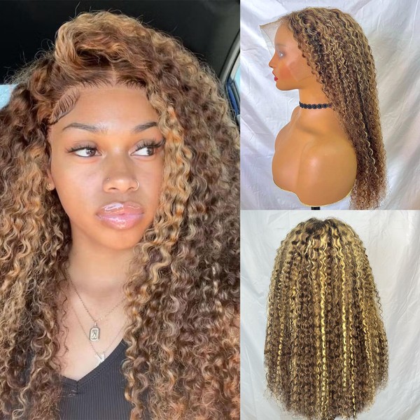 32 inch 200 Density Honey Blonde 13x6 Deep Wave HD