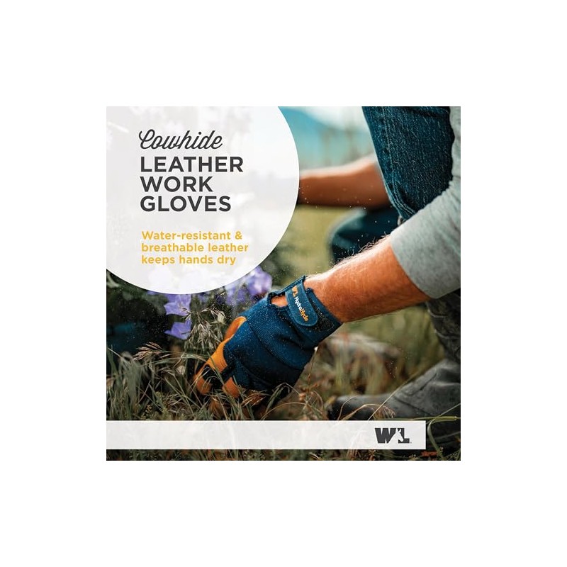 Wells Lamont Hydrahyde - Guantes de trabajo impermeables para hombre