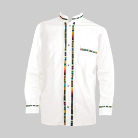 Men's Long Sleeve Mexican Guayabera Shirts Made in Mexico, Multiple Colors (US, Alpha, 3X-Large, Regular, Regular, White)