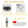 A pair of 8-Inch Solid Replacement Wheels Anti-Slip Front Wheels