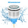 2Pcs DC3-6V 22mm 6-Pin Push Button Switch Stainless Steel Reset