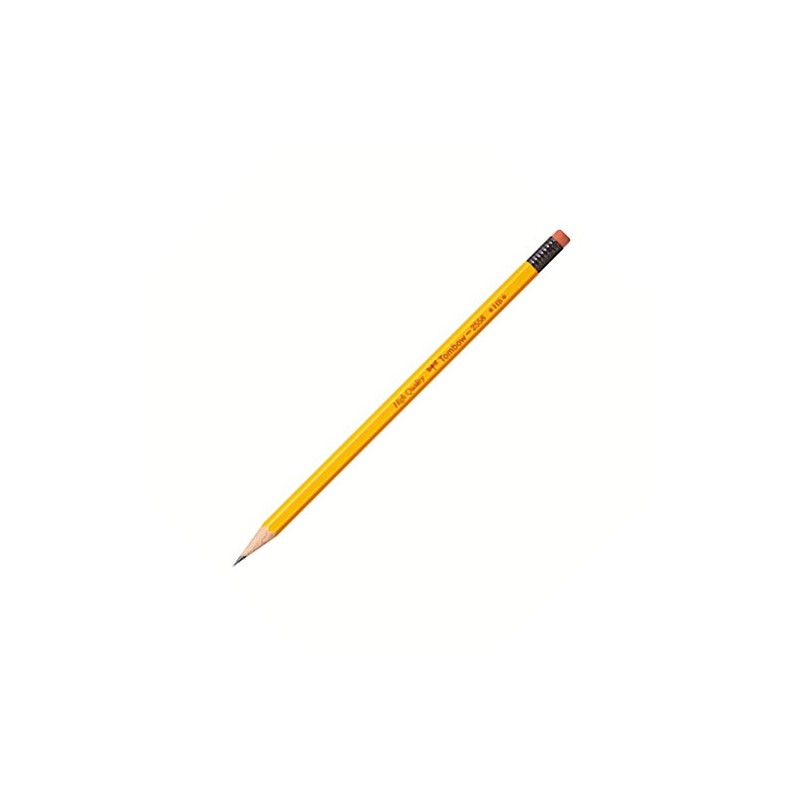 Tombow HB 2558 ACB-360 Pencil with Eraser with Cap, Pack