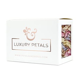 Petals and Roses Freeze Dried Rose & Hydrangea Petal Confetti | Natural & Biodegradable for Weddings, Summer Mix, 2 Litres