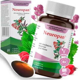 Neuropan Syrup 110 ml Anti-Stress Valerian for Relaxation [Vegetable + Alcohol-Free] Soothing Agent Sleep Aid Against Stress Nerf Panic Attacks