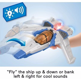 Fisher-Price Buzz Lightyear Toy Spaceship Set with Lights Sounds and Projectiles 15 Inch