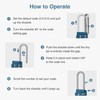 Puroma 2 Pack 2.6 Inch Long Shackle Combination Lock 4