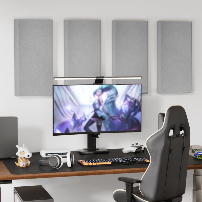 TONOR 4 PCS Large Acoustic Panel, 23.6″ * 11.8″ *