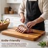 RealGulf 24x18 Teak Butcher Block, Oversized Reversible Cutting Board