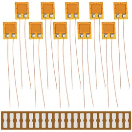 Youmile BE120-5AA 120 ohm High Precision Pressure Resistance Strain Gauge Films for Pressure Sensor, Load Cell with 10 Pieces Strain Gauge Connection, Pack of 10