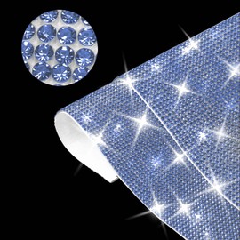 Bling Crystal Rhinestones Sticker Sheets,DIY Car/Nail/Home/Phone/Accessories Decoration Sticker,Self-Adhesive Glitter Rhinestones Crystal Gem Stickers for Gift Glass Party Decor (12000,Blue)