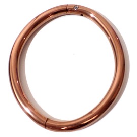 Cuffstore 9" Rose Gold Titanium Over Stainless Anklet Elliptical Legiron