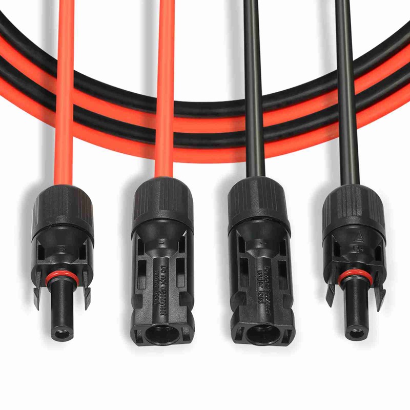 1 Pair 10 Feet Black + 10 Feet Red 10AWG