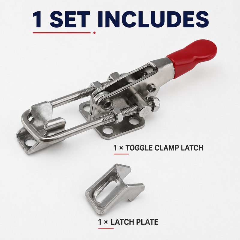 Adjustable Toggle Clamp Latch, 304 Stainless Steel or Galvanized Iron