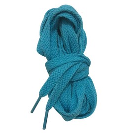 ANUFER 3.7M Long Colorful Shoelaces for Canvas Knee Boots Blue