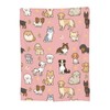 Cute Puppy Dog Throw Blanket Cozy Fluffy Plush Blanket Soft