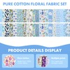 LetCart Cotton Quilting Fabric Floral Pattern 20 Pre Cut Fabric