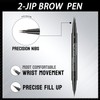 2-in-1 Dual-Ended Microblading Eyebrow Pen - Waterproof with Micro-Fork-Tip &