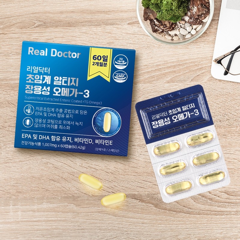 Real Doctor Supercritical Altige Enteric Coated Omega 3 Vitamin D