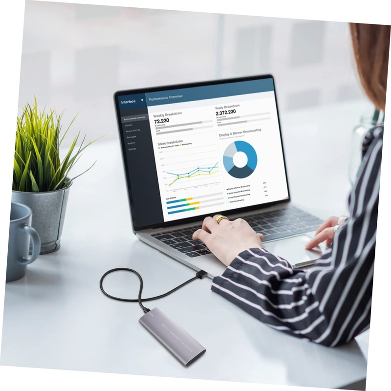 FELTECHELECTR Portable Ssd Box External Ssd Hard Disk Fast USB