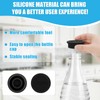 4pcs Bottle Lids for Sodastream Glass Bottle, Silicone Drink Water