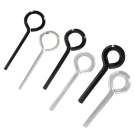 Zorveiio 10Pcs 7/32'' Standard Hex Dogging Key with Full Loop,Silver Allen Wrench Door Key for Push Bar Exit Devices,Solid Steel Hex Dogging Key Set for Devices with Door Locks