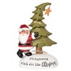 Blossom Bucket Santa with Lighted Christmas Tree