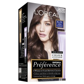 L'Oréal Paris Préférence Permanent Hair Colour - 6.21 Zurich Cool Iridescent Light Brown