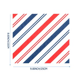 Suiwen 150pcs Independence Day Wax Sheets - Greaseproof Wrap Paper, Sandwich Wrapping Paper, Disposable Liner for Outdoor Picnic (Red and Blue Stripe)