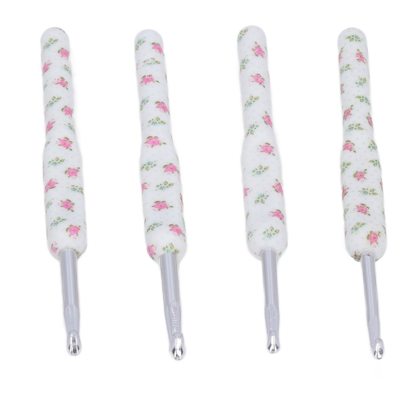 8pcs Crochet Hooks Ergonomic Design Comfortable Handle Easy Identification Compact