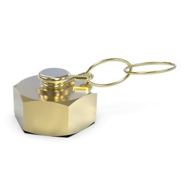 ABA Beul 20010.010.2 Hexagonal Cap with Chain and EPDM Disc, Internal Thread 1 Inch, Brass