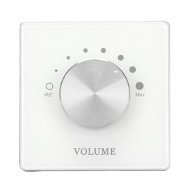 Cryfokt 7 Level Volume Adjustment Speaker Volume Controller, Type Single Gang Volume Control for Multiple Settings, Transparent Panel for Conference Room, Classroom, Hotel