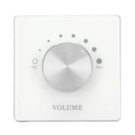 Cryfokt 7 Level Volume Adjustment Speaker Volume Controller, Type Single Gang Volume Control for Multiple Settings, Transparent Panel for Conference Room, Classroom, Hotel