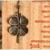 Bronze Four Leaf Clover Earrings Irish. Jewelry Earrings for Women