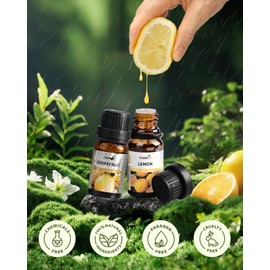 MIZZEO Fruity Essential Oil Set, Premium Pure & Natural Aromatherapy Essential Oils for Diffuser for Home, 3 * 10 ML Diffuser Oil Gift Set- Sweet Orange,Lemon,Grapefruit