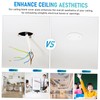 jojofuny Electrical Cover Plate Round Ceiling Hole Cover Plastic Flat