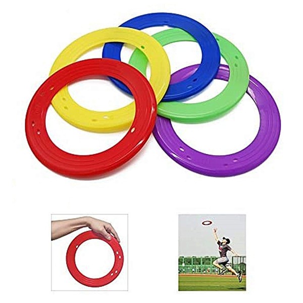 YOFIT 10 Inch Flying Ring with Assorted Colors, Set of 5