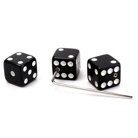 Alnicov Black Plastic Dice Guitar Tone Volume Control Knobs with Wrench for Electric Guitar Pack of 3