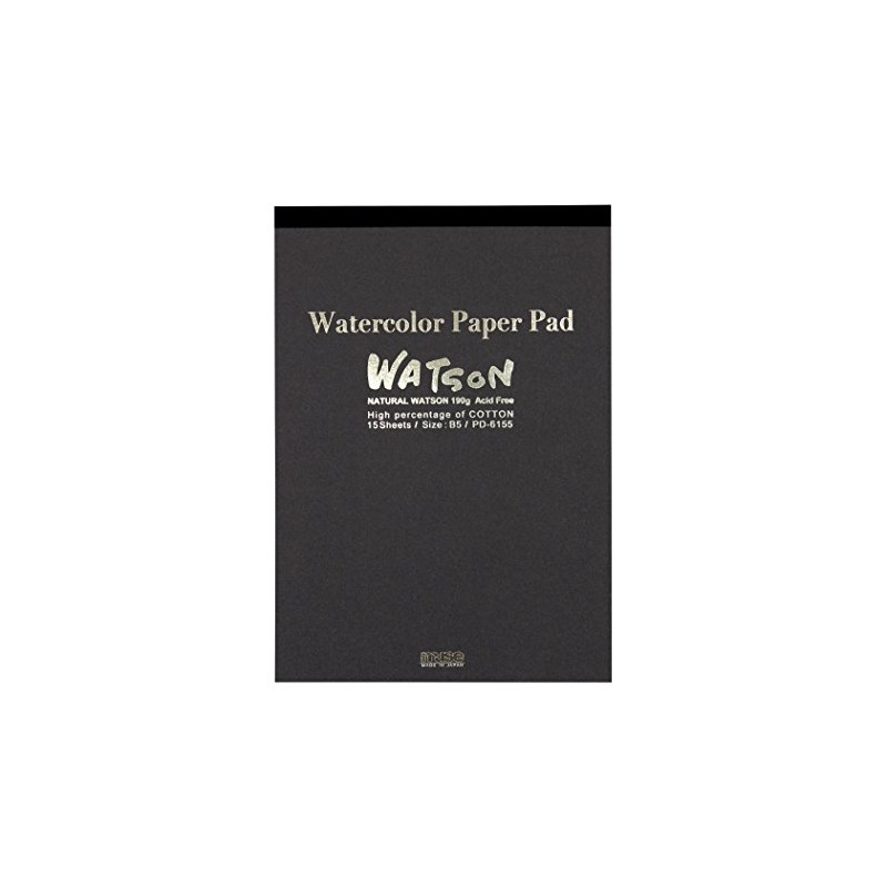 Muse PD-6155 B5 Watercolor Paper Watson Pad B5 6.7 oz